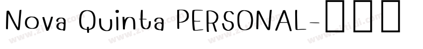 Nova Quinta PERSONAL字体转换